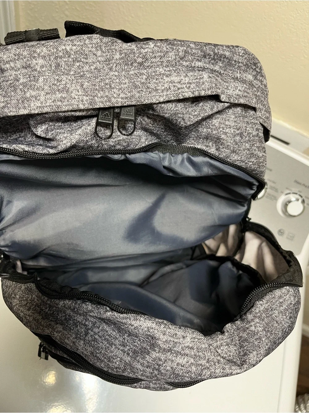 adidas Heather Gray and Black Men's Backpack